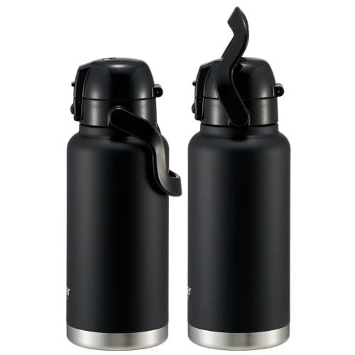 Skater Stainless Steel Direct Bottle with Handle 1000ml Water Bottle Mug Bottle Black STD10H-A