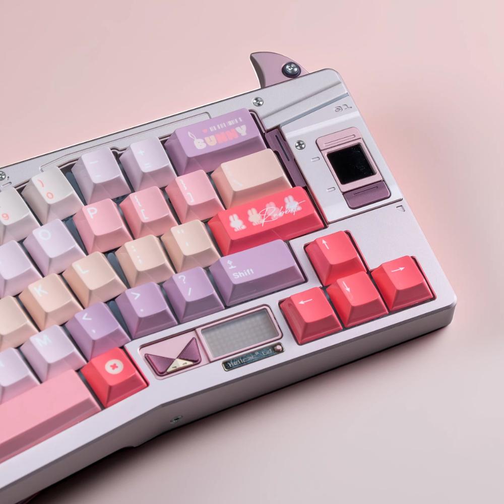 MonsterLab Dream Rabbit Keycap Set 169key PBT Custom Cute Keyboard Cap Cherry Profile Gaming KeyCap for Mechanical Keyboard Gift