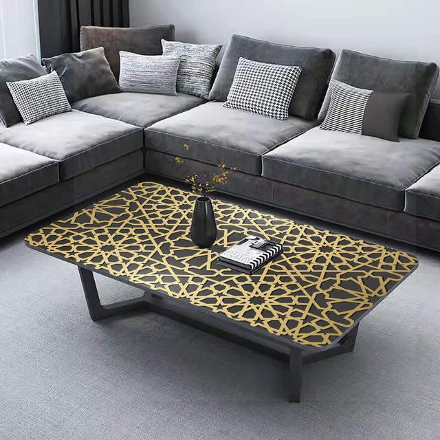 ПВХ Винил Золотой Треугольник Мрамор Контактная Бумага для Кухонных Шкафов Наклейка На Стол Водонепроницаемые Самоклеящиеся Обои Наклейки