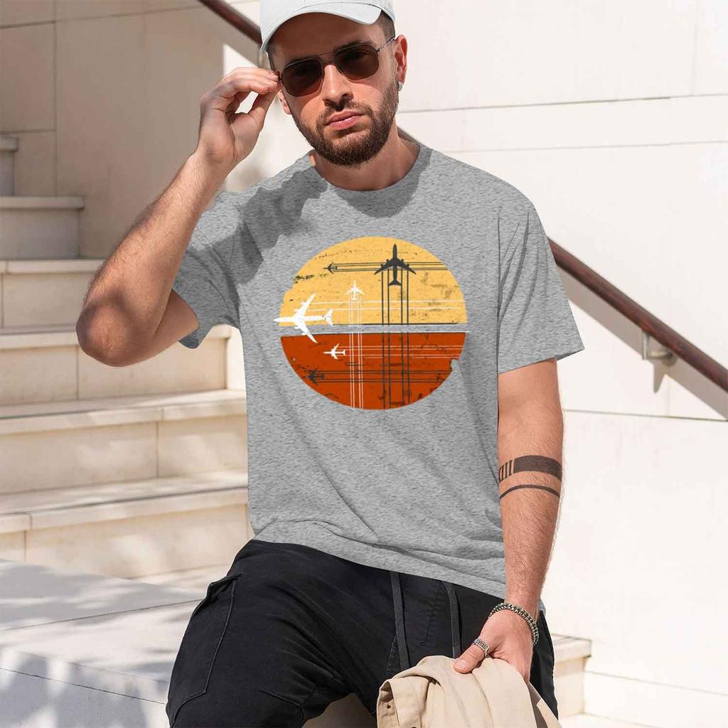Funny King Air Airplane Retro Vintage Pilot Jet Tshirts Unisex Fashion Casual Tshirt Loose d T Shirt Summer New Model