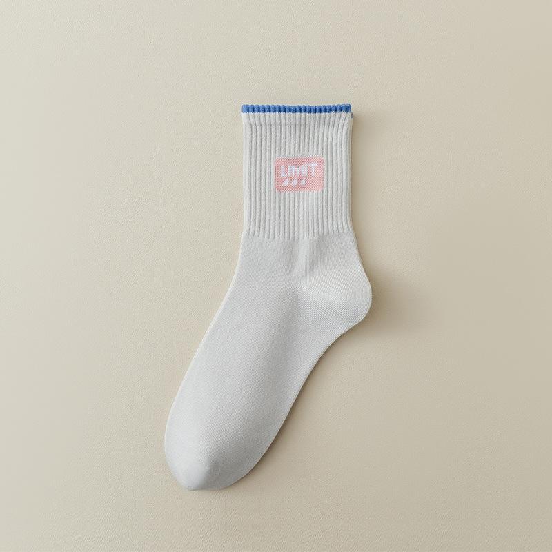 Female Spring and Autumn Pure Cotton Anti Odor Anti Sweat Socks