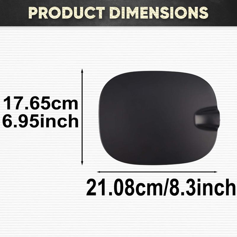 Black Fuel Gas Tank Filler Door Lid Cover Flap Cap for Chevrolet Silverado 1500 Pickup -2024 84745968 84126524