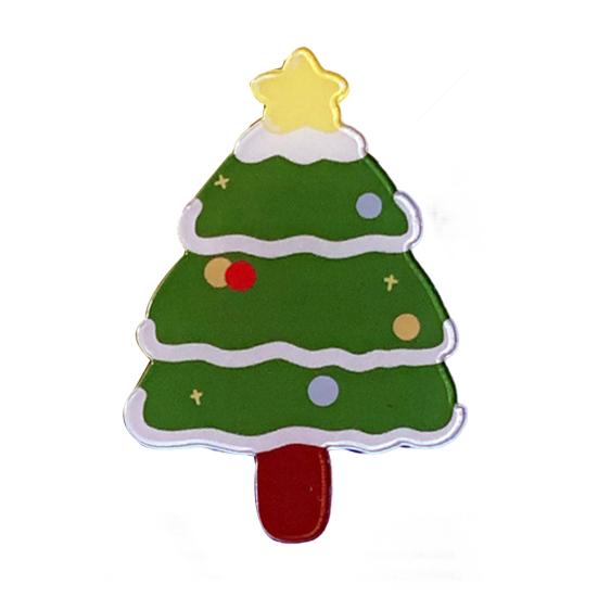 Christmas Brooch Festive Cute Cartoon Xmas Themed Multipurpose Anti-fade Decoration New Year Gifts Santa