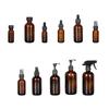 Бутылка Светоблокирующее Стекло Многоразовый Контейнер Разные Размеры С Пипеткой Спрей-насосом Для Эфирных Масел Ухода За Кожей