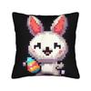 Easter Pixel Gaming Bunny Egg Pillow Cover Soft Cushion Cover Novelty Pillow Case For Wedding Party Home Decor