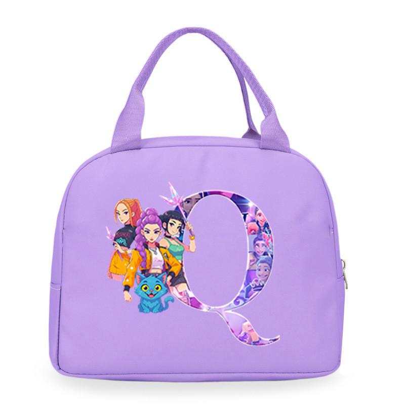 Детские Девочки Kpop Руми Зои Мира Дерпи Саджабойс С Принтом Студенческие Водонепроницаемые Сумки для Еды Ланч-бокса Повседневные Сумки