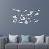 Русалка акриловая трехмерная наклейка на стену для комнаты девушки спальня фон настенное украшение 3d наклейка бумага