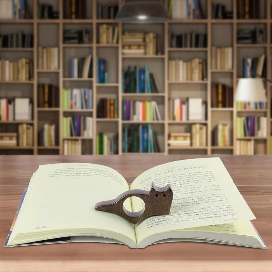 Закладка-палец для кошек собак грецкий орех держатель страницы чтение одной рукой