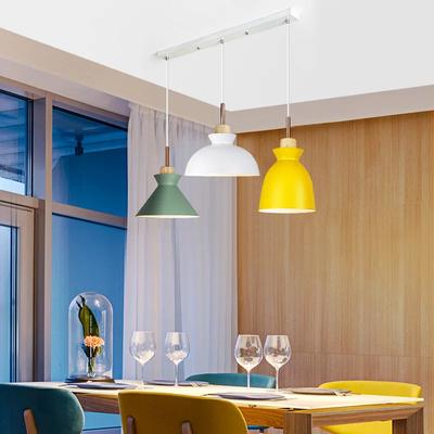 Nordic Lamps Simple Modern Macaron Люстра для гостиной, ресторана, обеденного стола, однорожковая люстра для молочного чая, освещение магазина