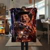 horror movie Print Flannel Blanket,High quality Comfortable for All Seasons,Home Decor,Warmth and Comfort,Perfect for Christmas Gifts