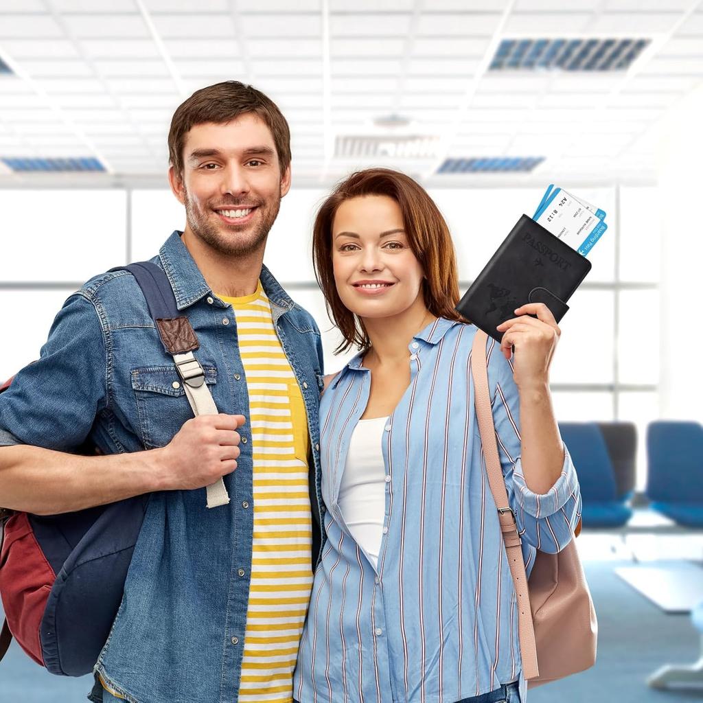 Хранение паспорта Обложка для паспорта Кармашек для карточки Этикетка Авиакомпания Чехол для паспорта [HunmLongra], Защита от считывания, RFID, Чемодан, Многофункциональный карман, Обложка,