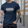 New Summer Men's Fashion T-shirt Personality Monogram Printed Men's T-shirt Top