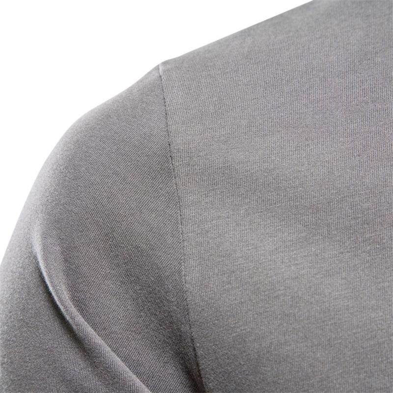 Men'S Long-Sleeved New Solid Color T-Shirt Trendy Casual Sports Wear Round Neck Cotton Bottoming Shirt Top Wholesale