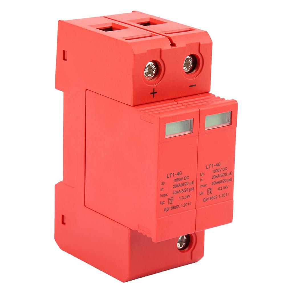 DC1000V 2P 20KA 40KA Защитное устройство от перенапряжения для дома Низковольтный разрядник