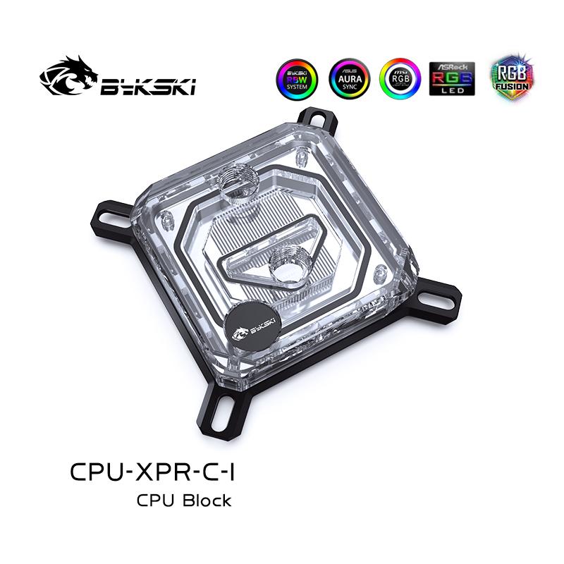 Водоблок Bykski для процессора Использование для INTEL LGA115X 2011 1700 /AMD Ryzen 3/5/7 X470 X570 Радиатор водяного охлаждения CPU-XPR-C-M/CPU-XPR-C-I