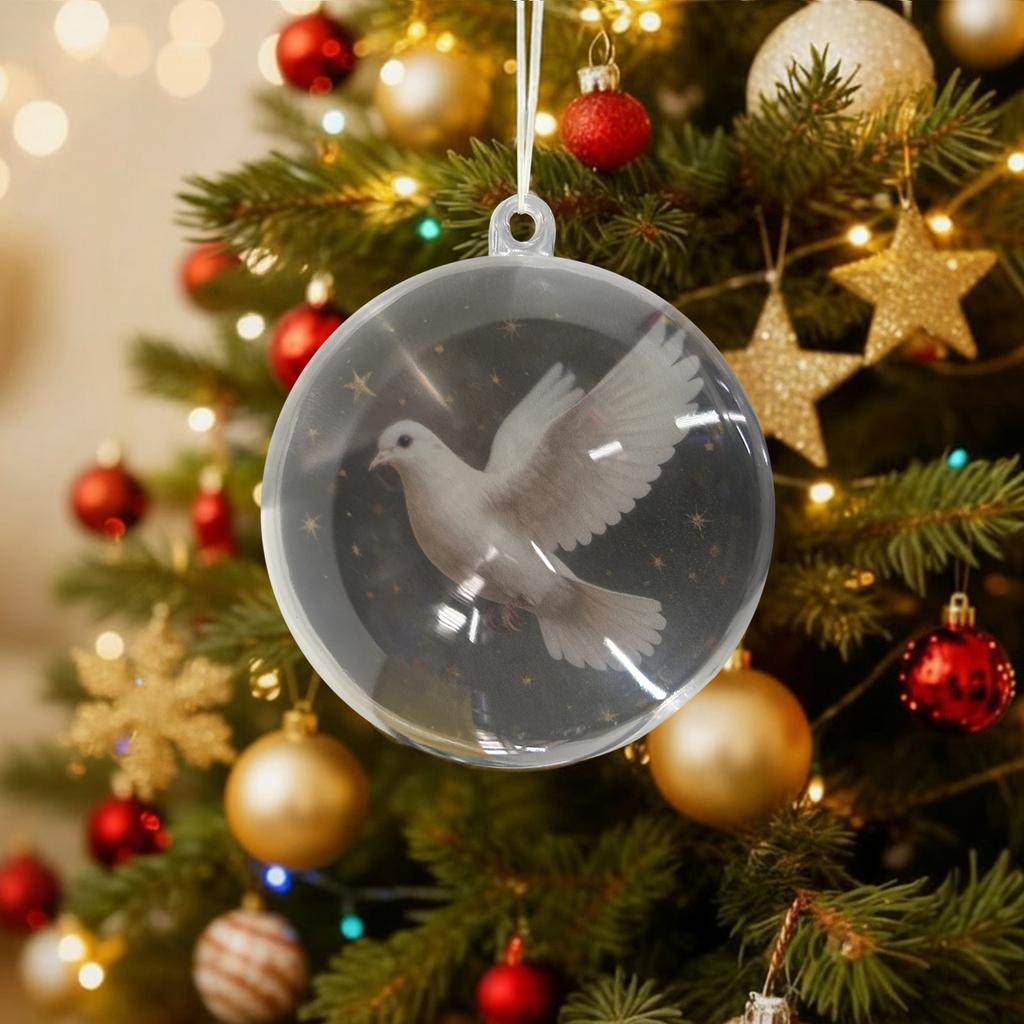 Набор елочных украшений из хрустальных шаров «Птицы природы», подвеска для елки для праздничной рождественской вечеринки, домашний декор