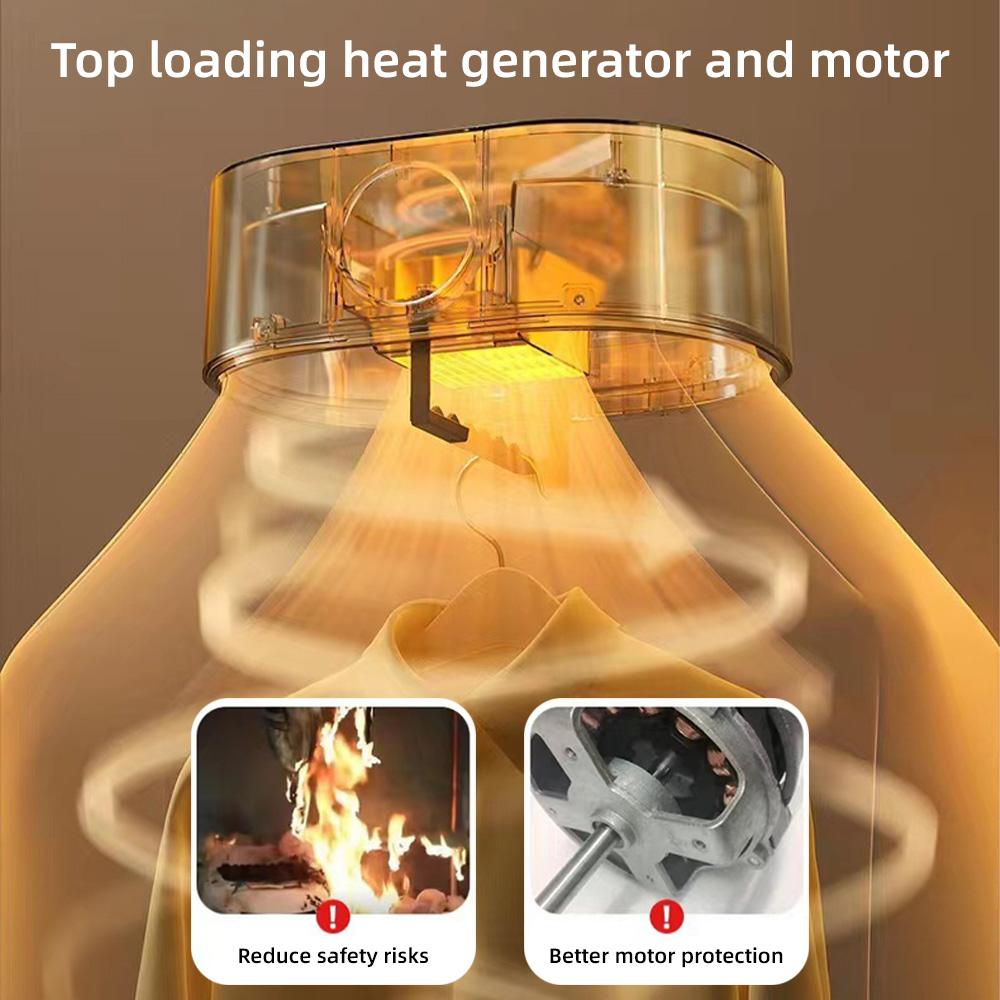 Aoresac Портативная сушилка 1200 Вт для стирки электрической детской одежды, сушилка для нижнего белья, мини-сушилка