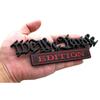 1pc We the Prople Edition Decals Car Sticker 3D Raised Letters Emblem Black Red