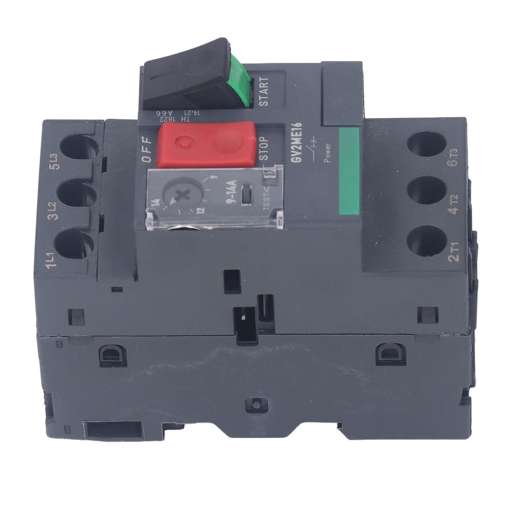 Motor Circuit Breaker Overload Protection Thermal Magnetic Manual Motor Starter Button Rail Mount AC690V GV2‑ME16 9‑14A