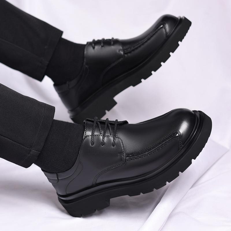 Высококачественные мужские повседневные кожаные туфли, удобные туфли-оксфорды на шнуровке, мужская нескользящая деловая обувь для отдыха, кроссовки для прогулок