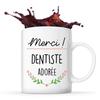 Mug - Thank You - Beloved Dentist - Ceramic - 325 Ml - Printed Front/Back