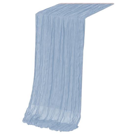 Дорожка для стола на День благодарения, марлевая, в стиле бохо, плиссированная, однотонная, устойчивая к пятнам, многоразовая, для защиты стола, украшение, дорожка для банкета, выпускного вечера