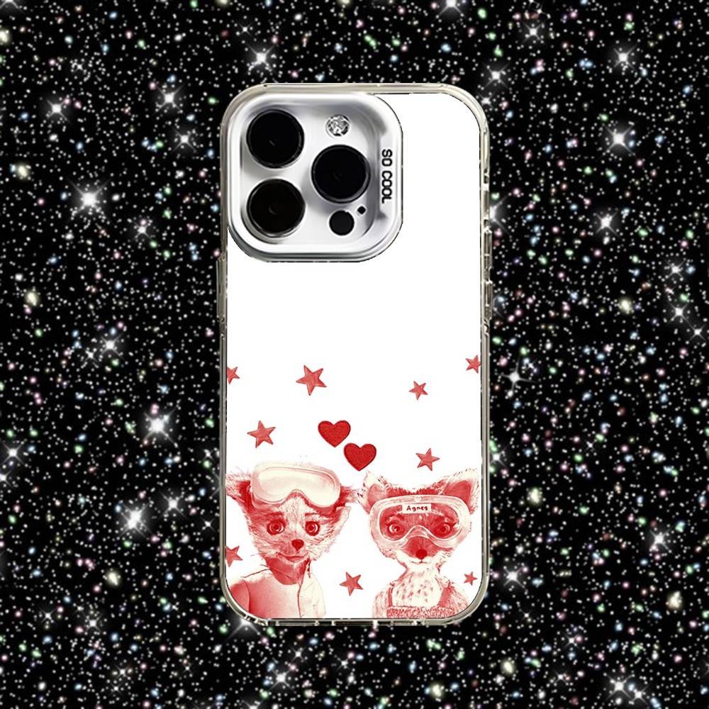 F-Фантастический Мистер Ф-Лис Чехол для Телефона Для iPhone 16,15,14,13,12,11,Pro,XS,Max,Plus,Mini,SE Белый Конфетный Матовый Ударопрочный Чехол