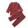 Детский комплект домашней одежды в красную клетку