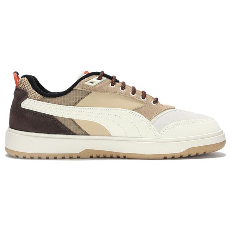 Puma Удобные Универсальные Дышащие Легкие Кроссовки с Низким Верхом Повседневные Кроссовки Унисекс Белый Коричневый 397206-01