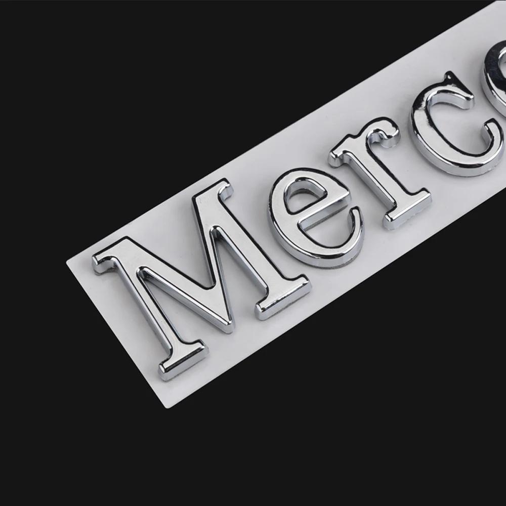 UHLGY1 New Hot 2026 3D Car Rear Trunk ABS Badge Sticker Decoration Auto Refit Accessories for Mercedes Benz AMG W211 W212 W213 Smart Fo