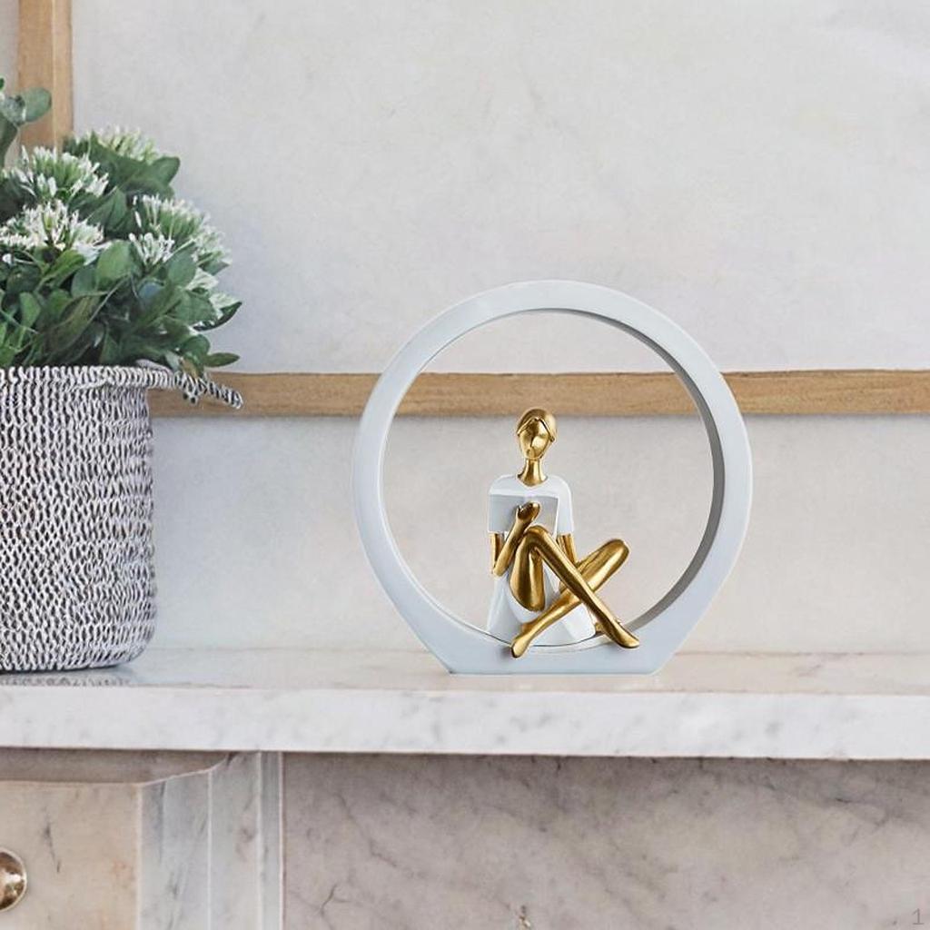 Фигурка девушки Статуэтка женщины Спальня Гостиная Декоративный шкаф Стол Элегантный Креативный фермерский дом