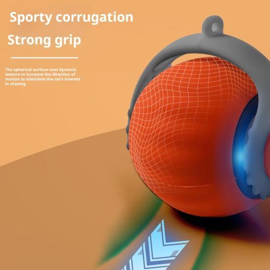 Интерактивная игрушка для кошек мяч Самокатящийся кошачий мяч с регулируемыми режимами скорости Электрический сенсорный мяч-роллер с активацией движением для домашних животных для использования в помещении