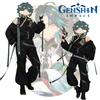 Genshin Xiao Impact Cosplay Costume Daily Work Clothes Uniform Party Black Suit