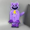 Smiling Critters Plush Toy Cute Stuffed Anime Purple Cat Plush Doll Hopscotch Catnap Soft Stuffed Kids Toy Birthday Gift