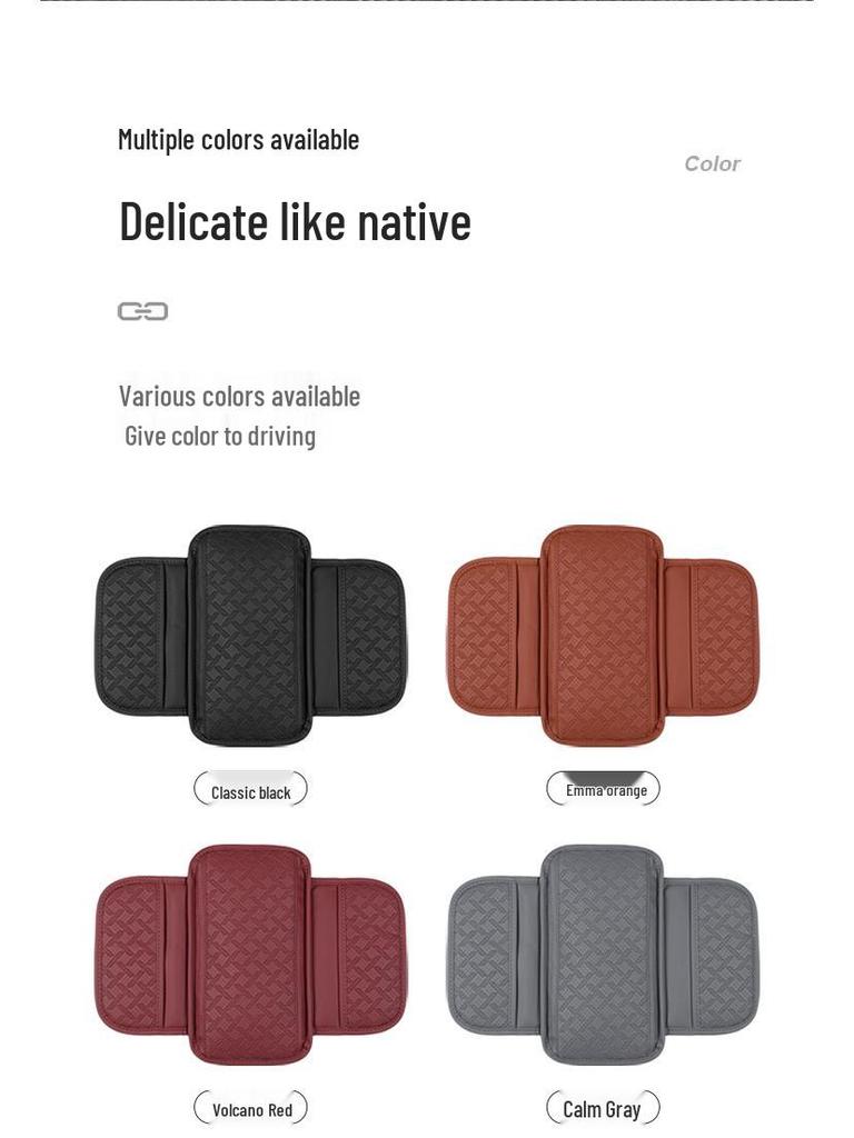 Universal Car Armrest Pad: Heightening & Storage Solution for Central Elbow Rest