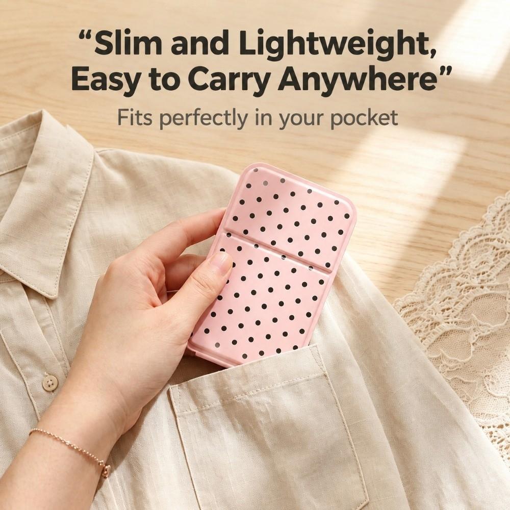 Mini Makeup Mirror Foldable PortbaleVanity Mirror Portable Pocket Mirror Dressing Table