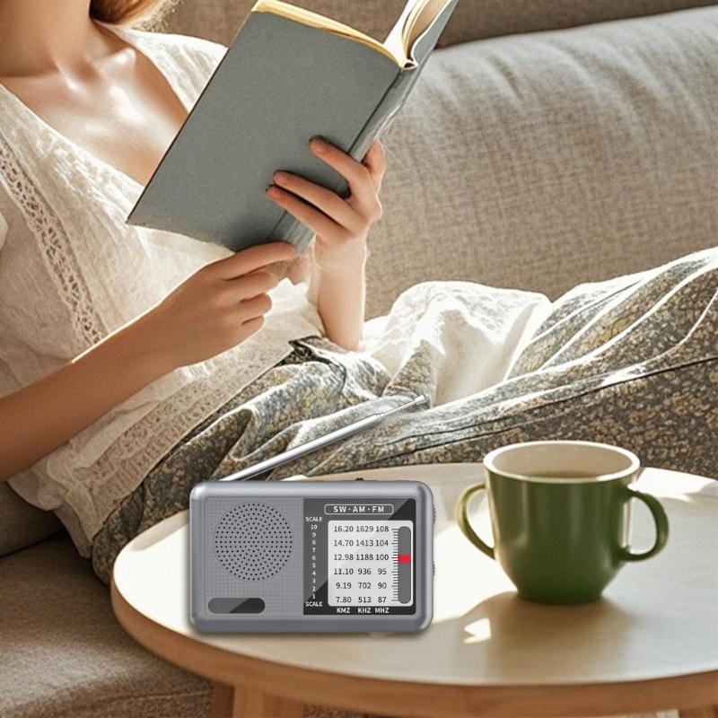 Портативное радио AM FM Коротковолновое радио AM FM Погодное радио Звуковое оборудование Отличный прием Наушники Транзисторное радио