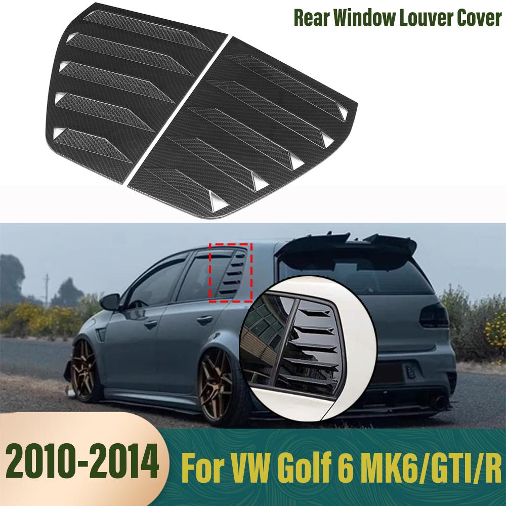 Пара жалюзи на заднее окно для Volkswagen Golf 6 MK6 2010 2011 2012 2013 2014 боковая вентиляционная накладка