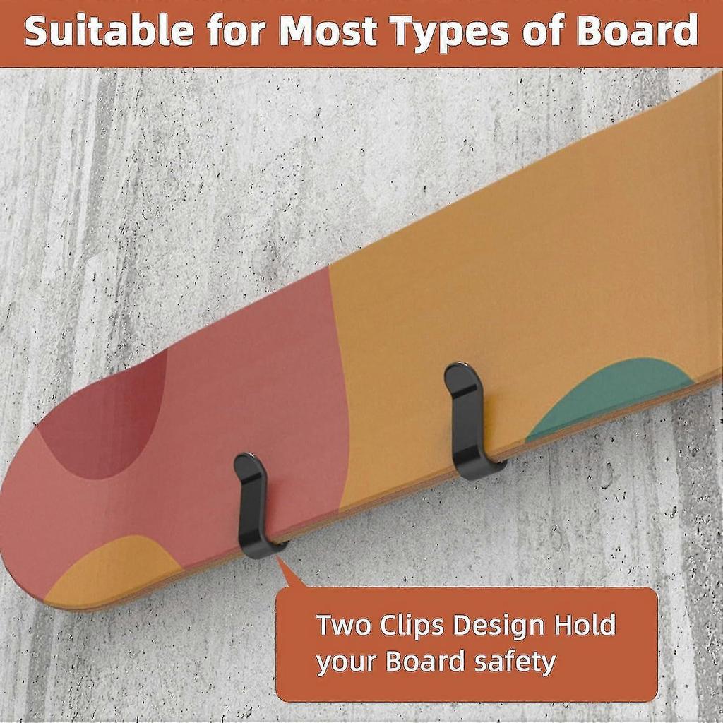Horizontal Snowboard Wall Mount Clips, Snowboard Wall Rack Snowboard Mount Storage Snowboard Display Wall Mount Holder For Room - PR