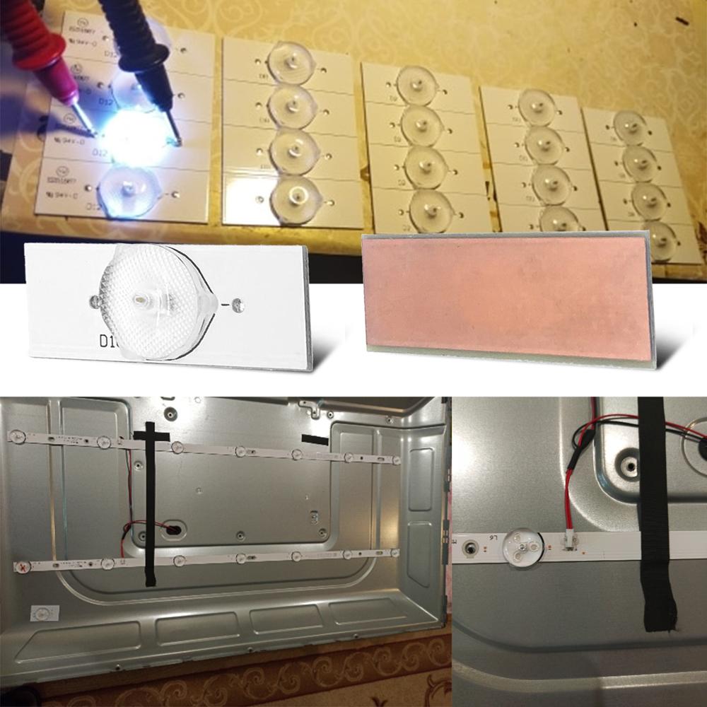 Accessories with Optical Lens Fliter 2M Wire Backlight Bead SMD Lamp Beads 3V Led Light Strip Parts