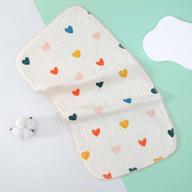 4-слойное хлопковое марлевое детское полотенце - Мягкое, Класс А, Маленькое квадратное для детей и использования в детском саду