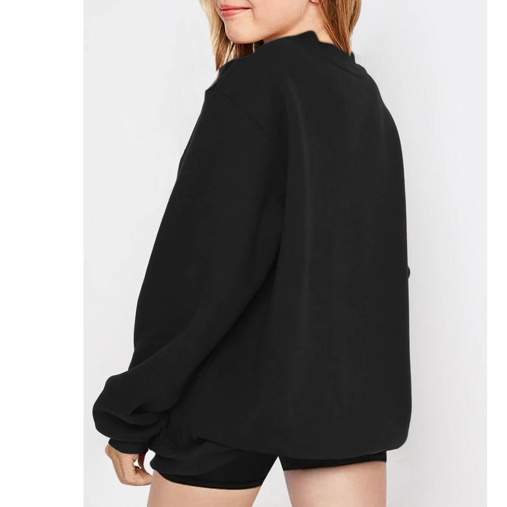 Мальчики Девочки Детские свободные однотонные рубашки, толстовки, топы