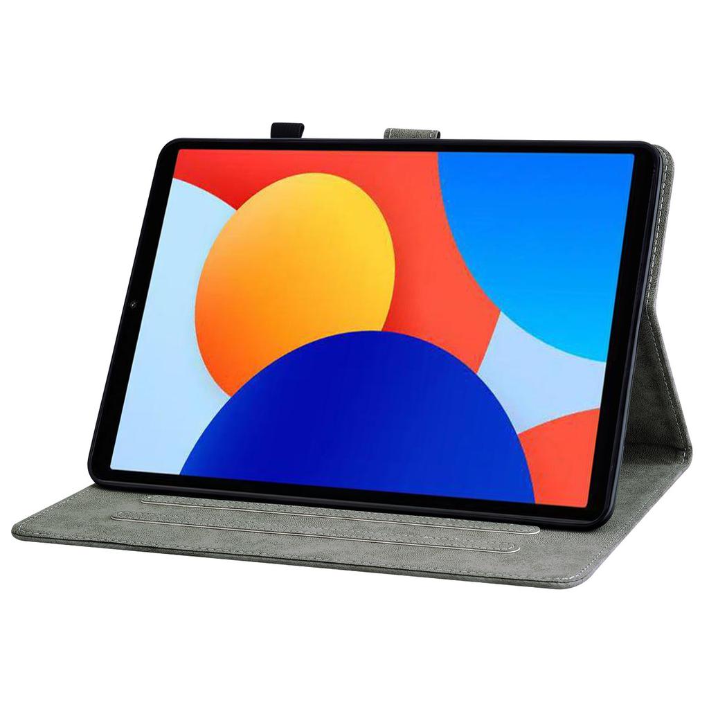 For Xiaomi Redmi Pad SE 4G 8.7 Inch Cases Tiger Imprint Anti-Scratch PU Leather Tablet Cover