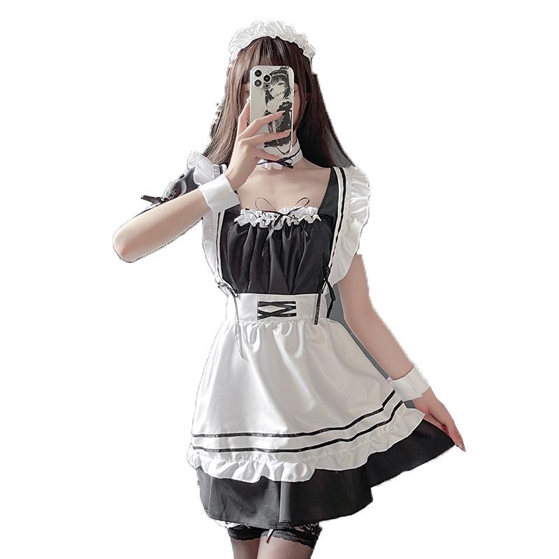 Сексуальный костюм горничной Лолита кос японский милый аниме костюм двухмерная униформа соблазнение костюм горничной