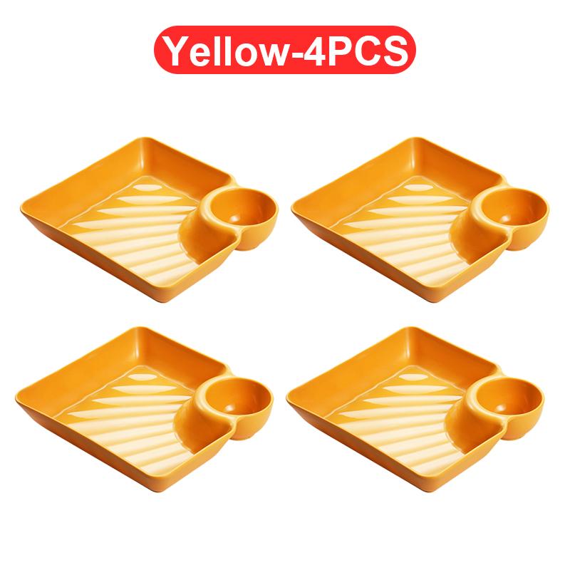 Креативная форма для ракушек Пластиковые тарелки для пельменей с уксусными дисками Суши Картофель фри Завтрак Сухофрукты Косточки Плевательные блюда Посуда