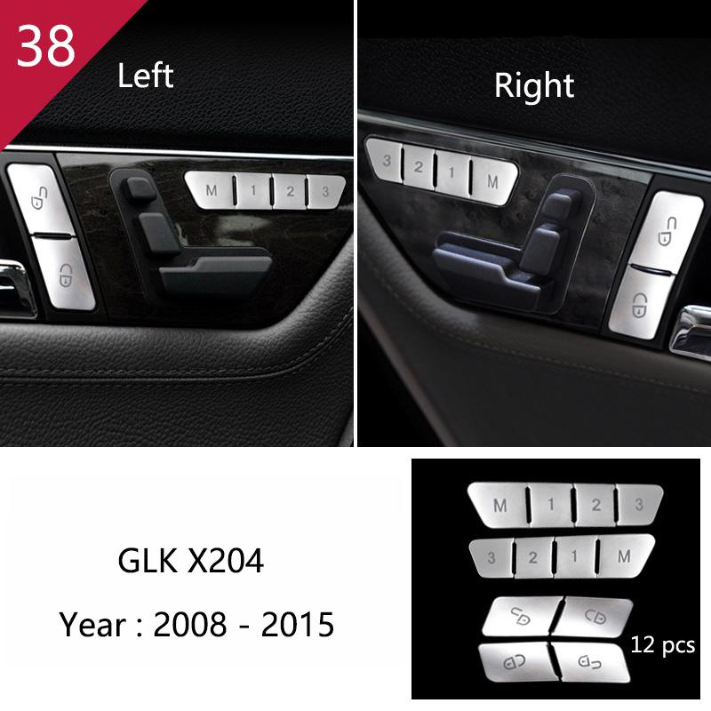 Углеродное волокно для Mercedes Benz GLK X204, внутренняя панель переключения передач, AC CD, панель, дверной подлокотник, отделка, наклейка на автомобиль