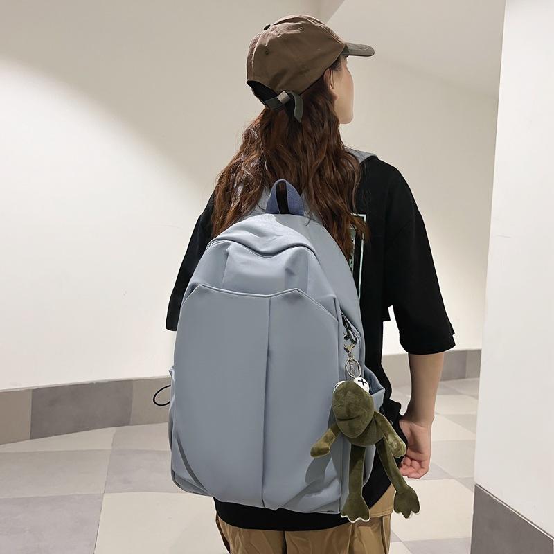 Casual Men's and Women's Bags College Students Ins Cool Simple Backpack High School Students Junior High School Students Bag Large Capacity Backpack.