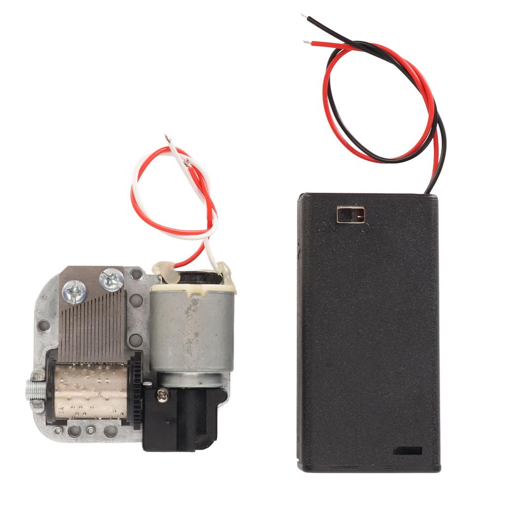 DIY Clockwork Music Box Battery Powered Soothing Music 18 Note Musical Mechanism Movement