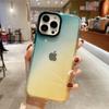 Прозрачный противоударный чехол с градиентом для телефона Iphone 13 Pro Max 12 11 Xs Max X Xr, мягкий силиконовый чехол ярких цветов