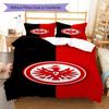 Eintracht Frankfurt  Pattern Bedding Quilt Set Quilt Cover Pillowcase Home Decoration Birthday Gift (1 * duvet cover + 2 * pillowcase, without core)